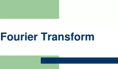 Fourier transforms